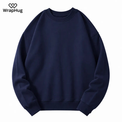 WH Oversized Crew Neck Sweatshirt｜ Early‑Fall Edition