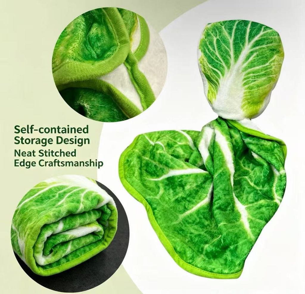 WrapHug Chinese Cabbage Flannel Blanket