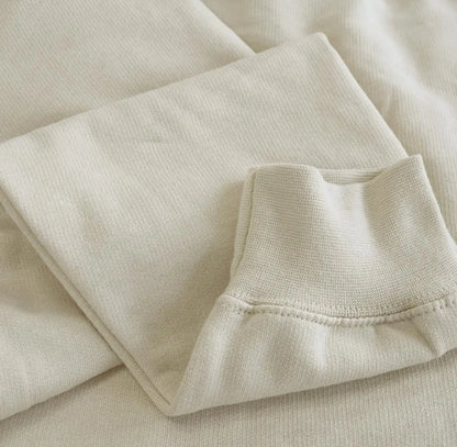 WH Oversized Crew Neck Sweatshirt｜ Early‑Fall Edition