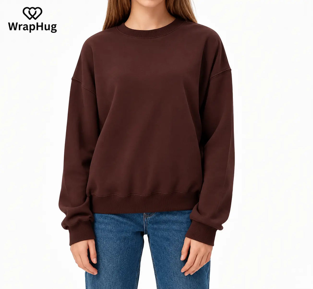 WH Oversized Crew Neck Sweatshirt｜ Early‑Fall Edition