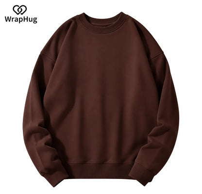 WH Oversized Crew Neck Sweatshirt｜ Early‑Fall Edition
