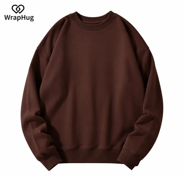 WH Oversized Crew Neck Sweatshirt｜ Early‑Fall Edition