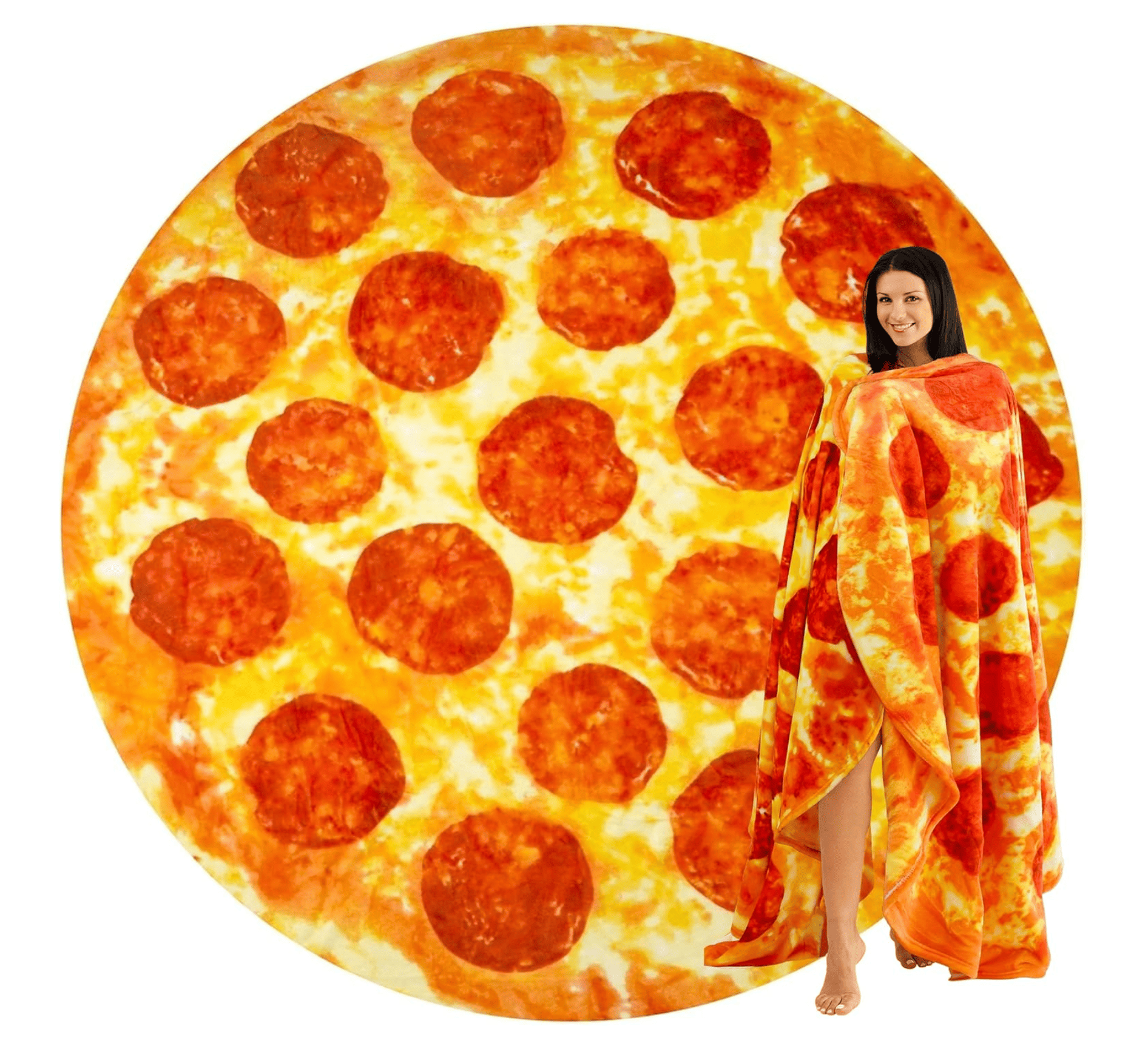WrapHug Waffle Round Flannel Blanket