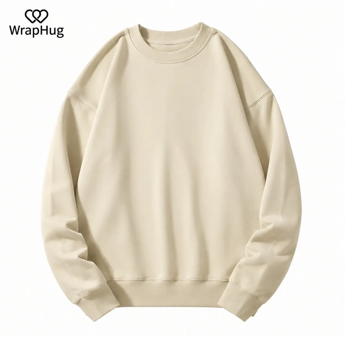 WH Oversized Crew Neck Sweatshirt｜ Early‑Fall Edition