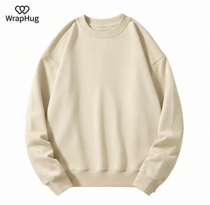 WH Oversized Crew Neck Sweatshirt｜ Early‑Fall Edition